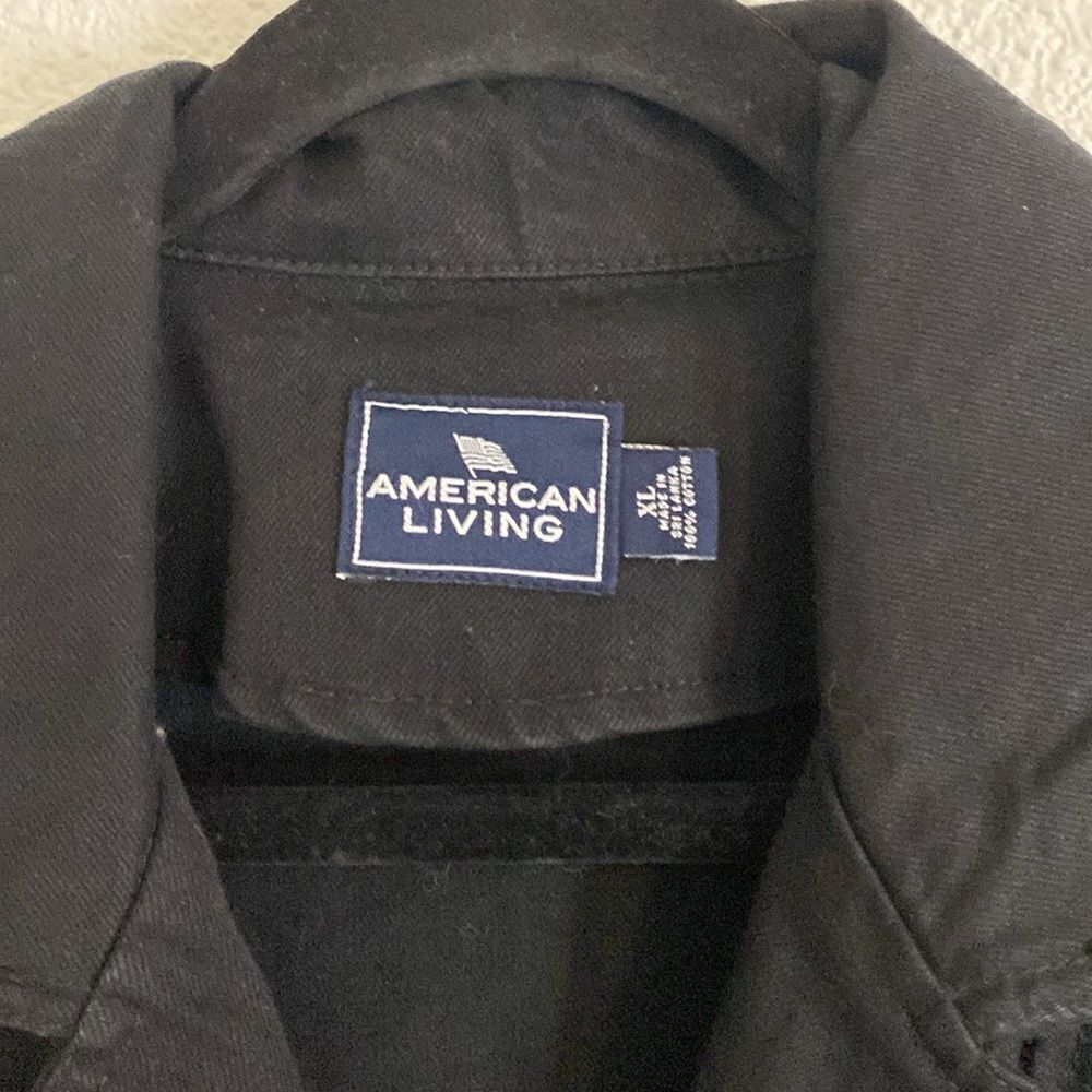American living- black Jean Moto jacket-size extra large - Picture 3 of 7